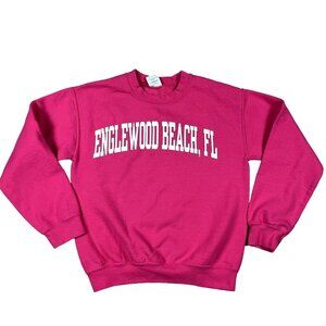 Englewood Beach Florida Womens Pink Sweatshirt Size Small